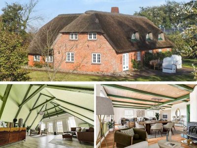 Sie suchen das besondere? Vor den Toren von SYLT. Exklusives Einfamilienhaus unter Reet in TOP-Lage.