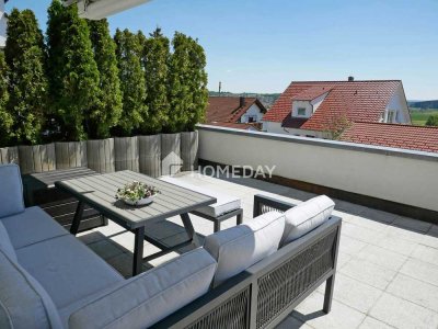 Terrassenwohnung mit gehobener Ausstattung auf ca. 144 m² und traumhaftem Weitblick
