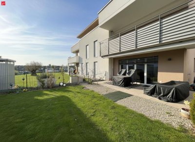 Moderne Gartenwohnung mit attraktivem Seeblick