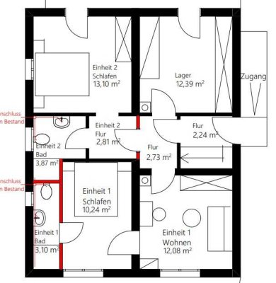 NEU Renovierte 3-Raum-Wohnung in Meckesheim mit SPA