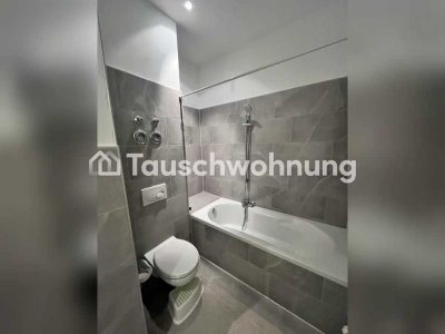 Tauschwohnung: Biete 2-Zimmer-EG-Wohnung in Schleußig. Suche was im DG