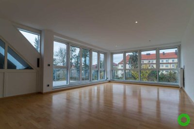 Stilvolle 2,5-Zi-Maisonette-Whg mit gehobener Innenausstattung, Balkon und Dachterrasse