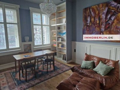 IMMOBERLIN.DE - Ersteinzug nach Sanierung: Sehr charmante Altbauwohnung mit Südbalkon & Lift nahe Me