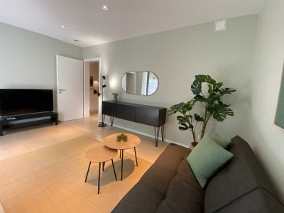 Modern, möbliert & ruhig: 2-Zimmer-Terrassenwohnung mit Top-Anbindung