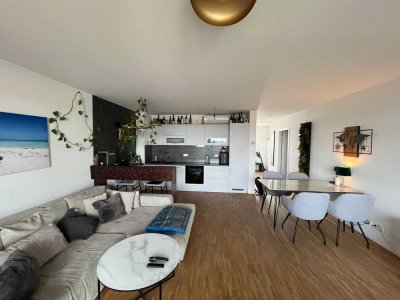Mainz Zollhafen 2 Zimmerwohnung mit Loggia und Ausblick auf den  Rhein