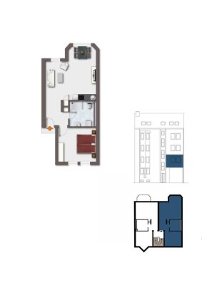 2-Zimmer-Wohnung in zentraler Lage