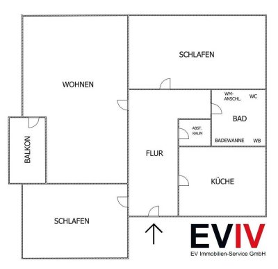FRISCH RENOVIERT | 3 ZIMMER | BADEWANNE | BALKON