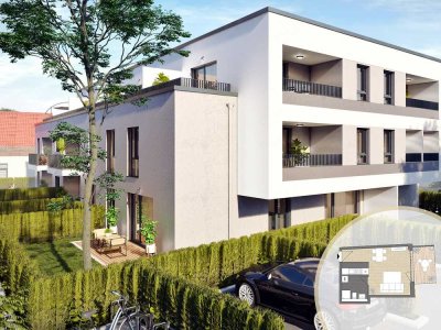 1-Zimmer-Appartement mit kleinem Garten I Neubau I Aufzug I provisionsfrei