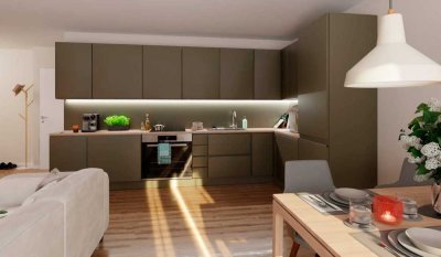 Erdgeschosswohnung mit Terrasse und 38 m² Gartenanteil