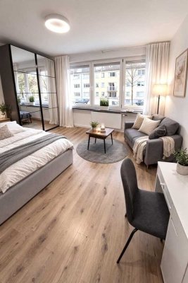 Erstbezug Schwabing**möbl. 1,5 Zimmer Wohnung mit Nolte Küche am Olympiapark