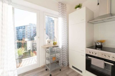 geschmackvolle, neuwertige 2-Zimmer-Wohnung mit Balkon und EBK in Ludwigshafen