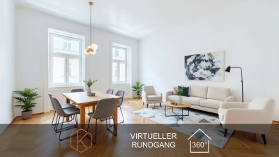 Bezaubernde Altbau-Wohnung nahe Donaukanal | 2 Zimmer - 81m² | saniert | hoher Wohnkomfort