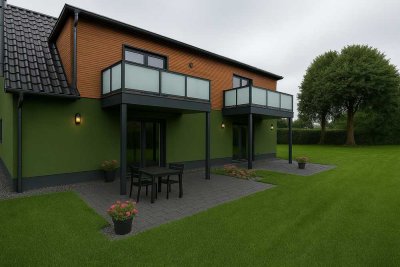 moderne Neubauwohnung mit Terrasse