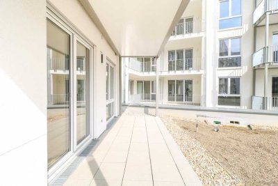 Sonnige 3-Zi.-Wohnung mit Terrasse, moderner Küche, Tageslicht-Gästebad & Tiefgarage – stilvoll wohn