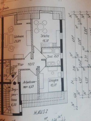 Attraktive, sanierte 3-Zimmer-Dachgeschosswohnung zur Miete in Affing