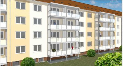3-Raum-Wohnung mit Wohlfühlbalkon