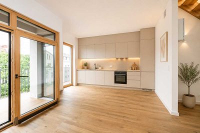 Penthouse mit moderner Einbauküche- Erstbezug in Schöneberg mit Dachterrasse, Loggia und Stellplatz