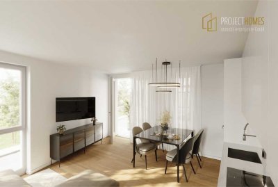 KFW40 - NEUBAU: Attraktive 2-Zimmer-Wohnung mit herrlichem Balkon | WEH 02