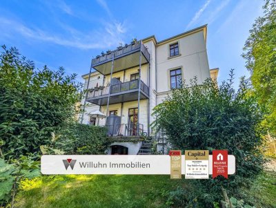Zentrum-Nord! Wunderschöne 2RW mit Balkon und Gartenanteil - ruhige Lage - Parkett - Denkmal