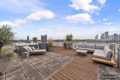 Dachgeschoss mit sensationellen Terrassen und Alte Donau Blick