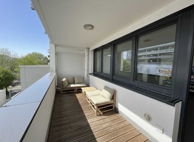 1 Zimmer City Apartment mit großem Südbalkon mit neuer Küche