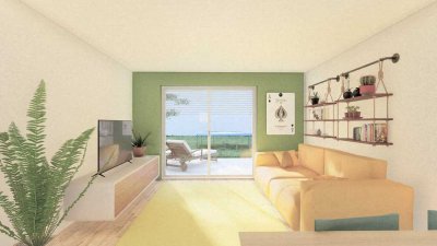 helle 3-Zimmer-Wohnung in modernem, ökologischem Neubau