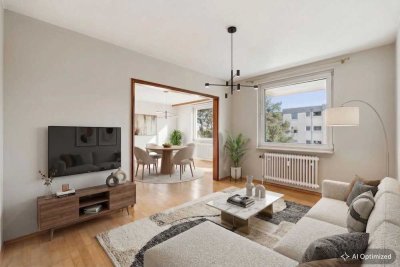 Wohnen in Bothfeld: Drei Zimmer mit  Südwest-Balkon
