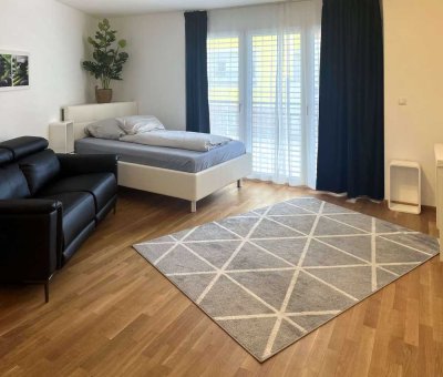 ab Januar verfügbare 1-Zimmer-Wohnung, modern möbliert & komplett ausgestattet, zentral in Mörfelden