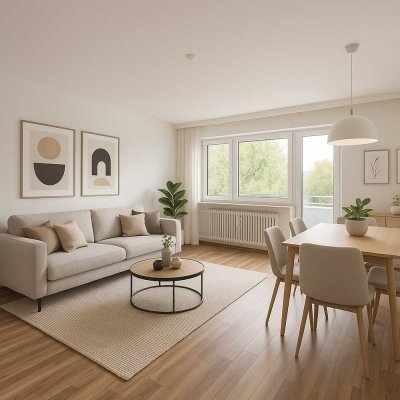 Toll geschnitte 2-Zimmer-Wohnung mit Balkon und Einbauküche in Top Lage