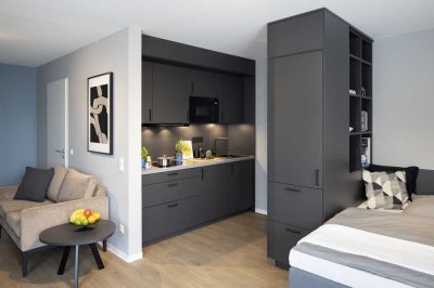 ANGEBOT!: mio Comfort+ Apartment: Vollmöbliertes 1-Zimmer-Appartement mit WLAN und TV in Top-Lage