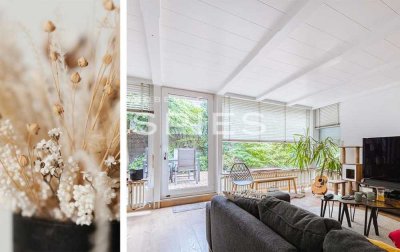 Charmante Terrassenwohnung mit Garten und eigenem Garagenzugang