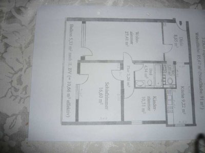 Attraktive 3-Raum-Wohnung mit EBK und Balkon in Biblis