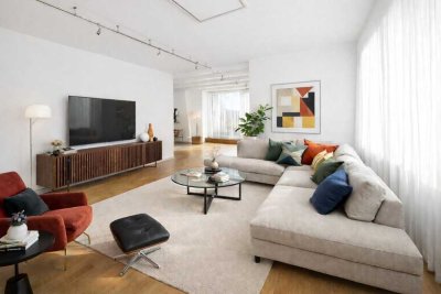 Mietkauf: Penthousewohnung mit mehr als 100 qm Terrasse und rundum Aussicht am Waldrand