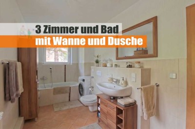 geräumige 3 Zimmer mit Fenster in Bad und Küche