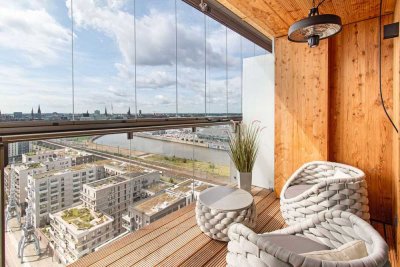 Penthouse: 18. Stock, Panoramablick! Wo Hamburg den Himmel berührt