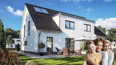 Bauen mit Vertrauen – Doppelhaushälfte in langlebiger Massivbauweise!