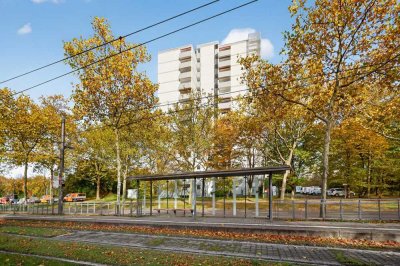 Panoramablick über Karlsruhe – Wohnung mit außergewöhnlichem Entwicklungspotenzial
