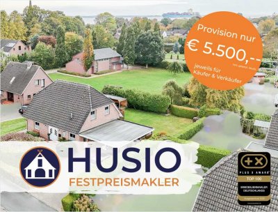 Modernes Einfamilienhaus mit großem Grundstück an der Elbe