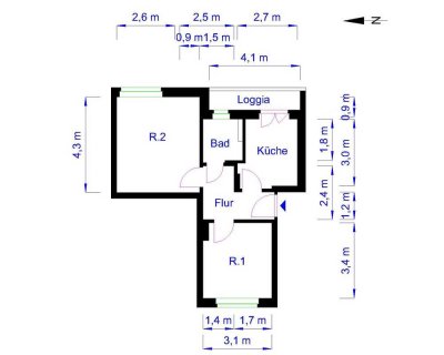 **Komfortables Wohnen in der 3. Etage – Ideal für Singles!**