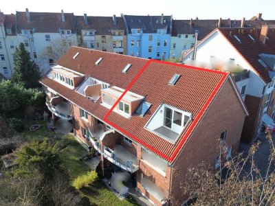 2-Zi Maisonette mit Süddachterrasse