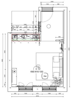 Moderne 1-Zimmer-Wohnung dirket am Städtischen Klinikum