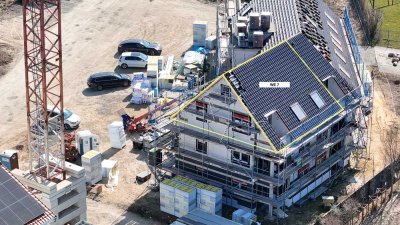 KFW 40 - Neubau in Broistedt: DG-Wohnung mit Loggia & Weitblick