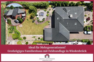 Ideal für Mehrgenerationen!
Großzügiges Familienhaus mit Feldrandlage in Wiedenbrück