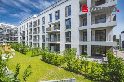 Bezugsfertige Neubau-Erdgeschosswohnung
mit eigenem Garten in sehr ruhiger Lage