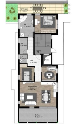 Wunderschöne, neuwertige 4,5-Zimmer-Wohnung mit Terrasse und Balkon in Mosbach