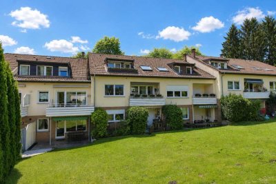 Bezugsfrei: Terrassenwohnung mit Garage nahe der Sieker-Schweiz