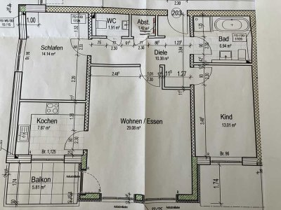 Neuwertige Wohnung mit drei Zimmern und Balkon in Lambsheim