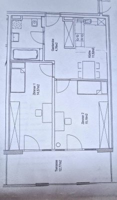Helle 2-Zimmer-Wohnung mit traumhaften Ausblick, Balkon und Tiefgaragenstellplatz