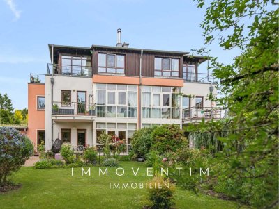 Großzügige 4-Zimmer-Dachgeschosswohnung in Gehlsdorf - mit 50m² Terrasse und eigenem Garten