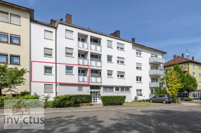 Campusnah wohnen mit Komfort: 2,5 Zimmer, zwei Balkone und Garage